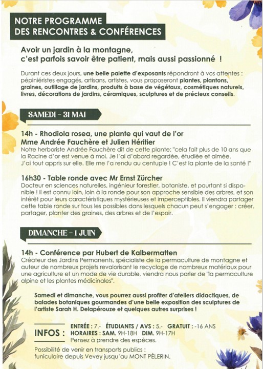 un jardin a la montagne verso